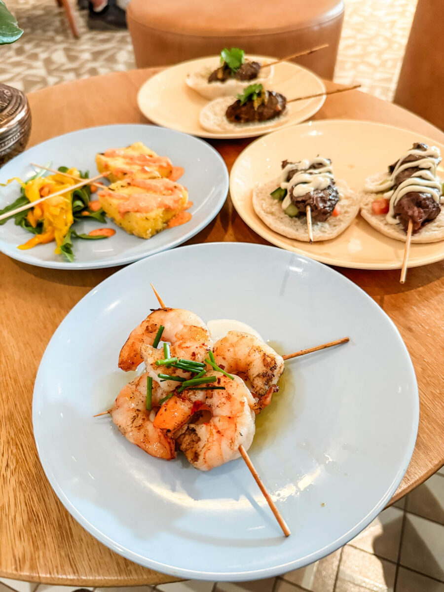 The Dockhouse Tapas selection. Virgin Voyages Resilient Lady 